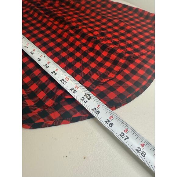 Express Buffalo Plaid Button Down Blouse Size S - Picture 4 of 6